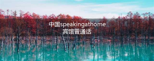 在宾馆学习中文：中国的speakingathome计划(中国speakingathome宾馆普通话)