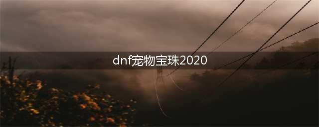 《dnf》2020宠物附魔宝珠属性怎么样 2020宠物附魔宝珠属性一览