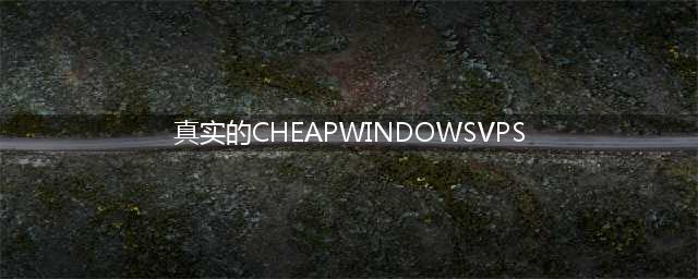 经济实惠的Windows VPS：祖母的选择(真实的CHEAPWINDOWSVPS)