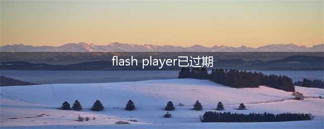 adobe flash player显示已过期怎么办(flash player已过期)