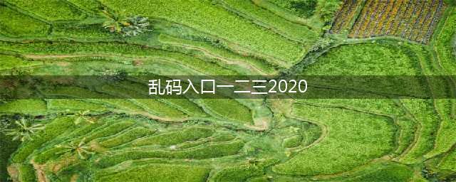 2020年乱码入口一二三处理方法,新标题为：解析2020年乱码入口(乱码入口一二三2020)