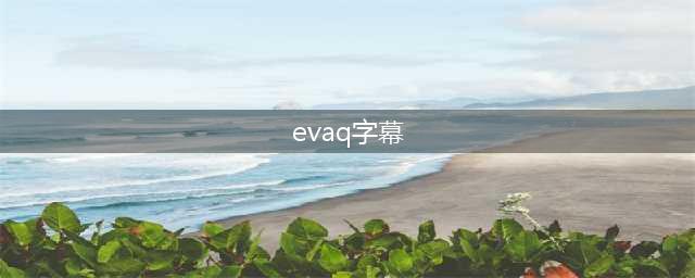 求EVAQ的字幕文件(evaq字幕)