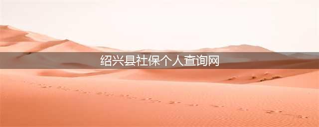 绍兴县社保个人查询网