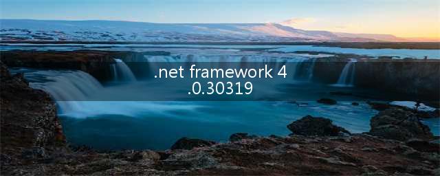 .NET框架4.0.30319(.net framework 4.0.30319)
