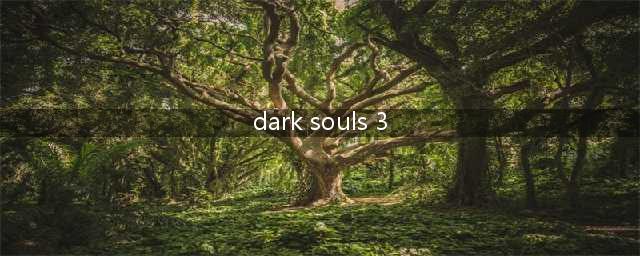黑暗之魂3全面攻略(dark souls 3)