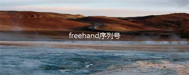 急需Macromedia FreeHand MXa序列号(freehand序列号)