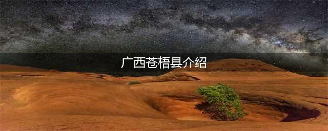 广西苍梧县介绍（探索苍梧县的历史和文化）