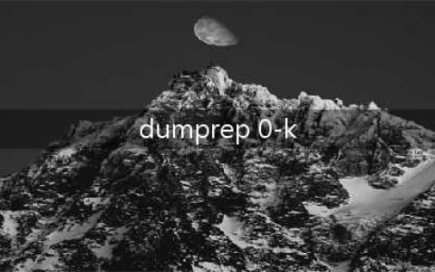 dumprep是什么进程(dumprep 0-k)