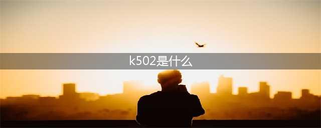 k502是什么？（介绍k502的相关信息）