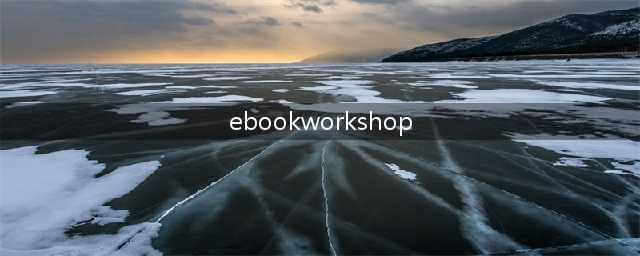怎么才能把eBook Workshop打开(ebookworkshop)