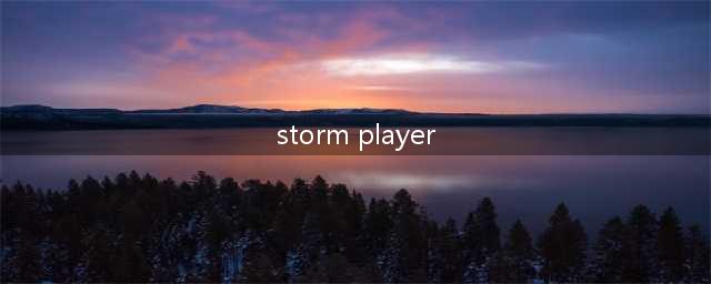 怎样解决stormplayerexe占用CPU过高(storm player)