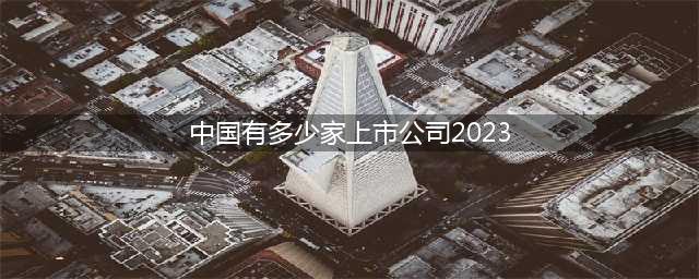 中国有多少家上市公司2023