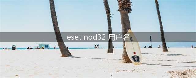 NOD32的用户名和密码文件在电脑里的哪个地方(eset nod32 用户名)