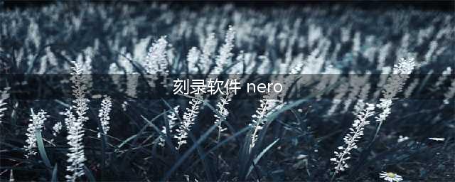 刻录软件Nero全能多功能光盘刻录神器(刻录软件 nero)
