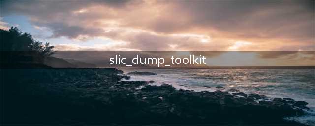 SLIC Dump TooKit是什么工具详细说一下(slic_dump_toolkit)