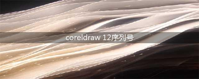 coreldraw12安装需要序列号没有怎么办(coreldraw 12序列号)
