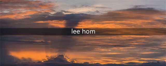 Lee Hom(lee hom)