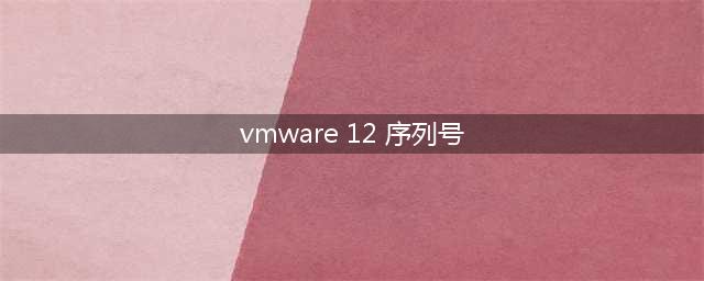 vmware12 密钥(vmware 12 序列号)