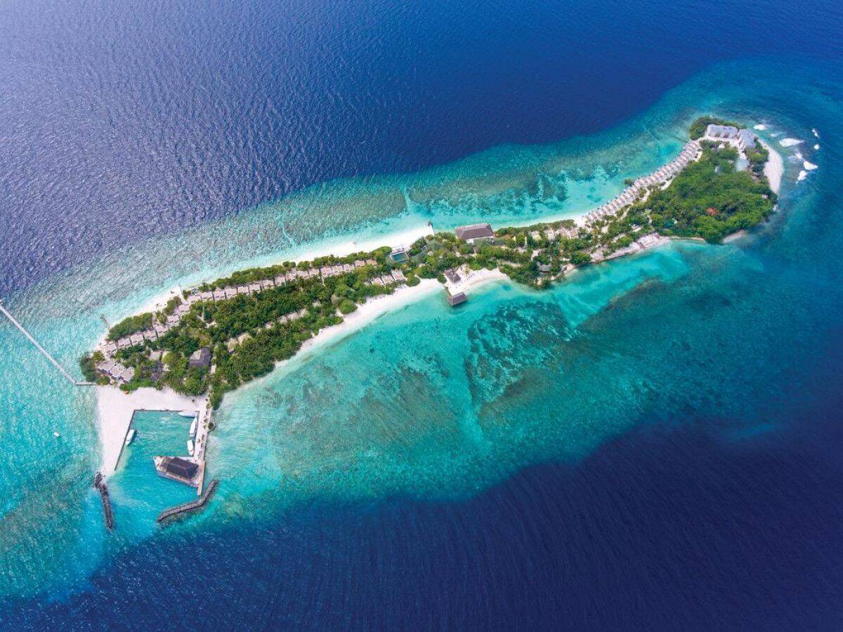 马尔代夫岛全景（海天一色珊瑚世界让你眼前一亮）