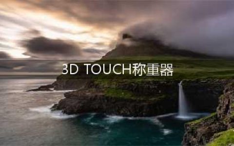 3D Touch技术应用在电子秤上(3D TOUCH称重器)