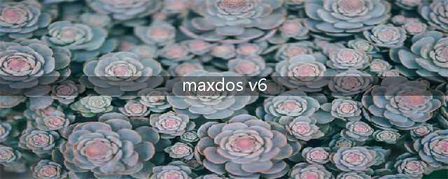 maxdos v6是系统自带的当maxdos v6有问题时怎办需要重装(maxdos v6)