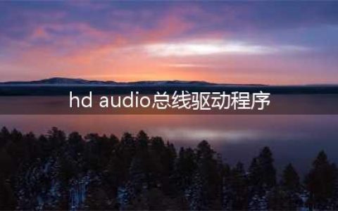 怎样解决安装声卡时出现需要HD Audio总线驱动程序但是找(hd audio总线驱动程序)